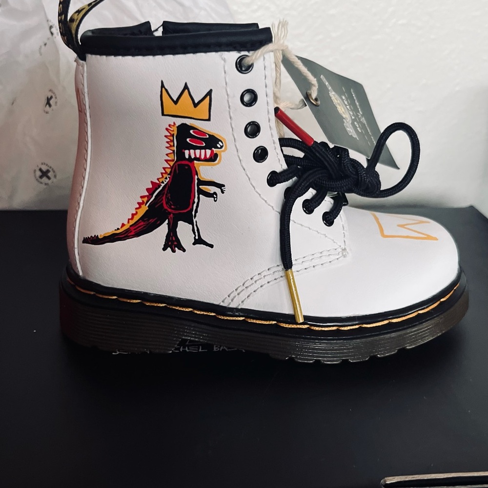 Dr Martens Jean-Michel Basquiat Limited Edition 1460 Dinosaur boots